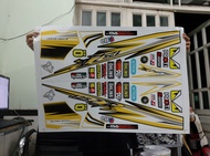 tem rời vàng đen dán xe YAZ 125