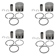 4 SET STD Piston Kits & Rings Set 98mm 5-12111-055-1 for Isuzu 4BA1 Engine 2.8L ELF Truck TLD26 TLD3