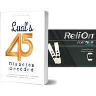 Lual's 45 Diabetes Decoded Bundle with ReliOn Platinum Blood Glucose Test Strips | Test Strips for D