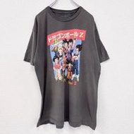 Used Dragon Ball Z short-sleeved anime print T-shirt, black, sumi-kuro, size XL
