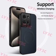 Moto G67 Power Premium Carbon Fiber Magnetic Case for Motorola Moto G34 G45 G64 G75 G67 Power Soft W