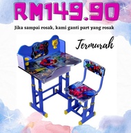 MEJA BELAJAR KANAK-KANAK BUDAK KARTUN CARTOON DESK CHAIR TABLE SET