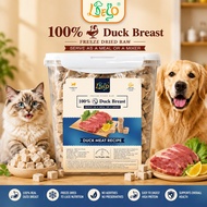 LDECO 100% Duck Breast Freeze-Dried Pet Food, Training Treats, High-Protein Snacks for Dogs and Cats