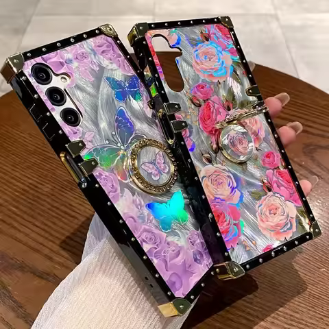 Luxury Rose Flower Phone Case For Oppo A58 A57 5G A54 4G A55 A38 A36 A53 A16 A18 A17 A15 A52 A32 A33