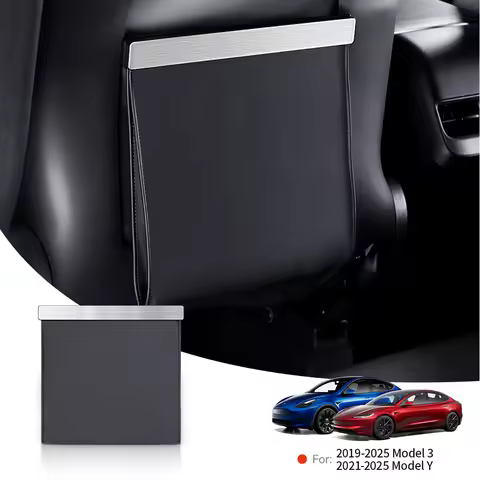 YZ For Tesla Model 3 Y Highland Juniper Vehicle Garbage Cans For Car Car Garbage Trash Bag Seat Back