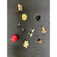 Fashion rings, earrings, rings size 5-6-7, handmade