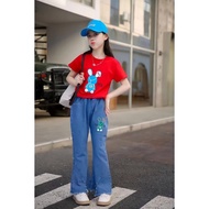 Girls Suits/6-9 Years Old Suits/bunny simply plain Suits/Girls Suits/Wholesale Children's Clothes