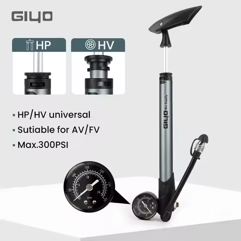 Giyo GS-41P 300psi Bicycle Shock Pump MTB Fork / Rear Suspension Pump Bicycle Air Hand Pump With Pre