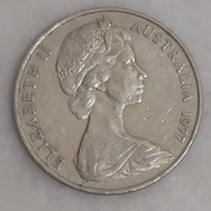 uang koin australia  20 cent 1977