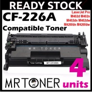 4x Compatible Toner HP CF226A CF 226A 26A HP26A CF226X 226X LaserJet Pro M402n M402dn M402dw MFP M42