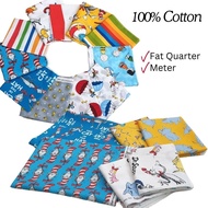 100% Designer Cotton Fabric Cartoon Dr Seuss, Horton, Cartoon Mix Collection |Sewtizen Fabric|