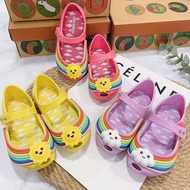 (((Clearance) Girls Sandals Jelly Shoes Baby Fragrant Shoes Girls Shoes Rainbow Shoes (Without Shoe Box)