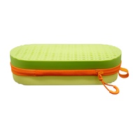 Goggle Storage Box Ventilated Goggle Pouch Premium Silicone Swimming Goggle Case with Drain Hole Lig