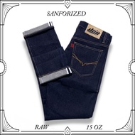SELVEDGE ACCENT DENIM PANTS 15 OZ/SELVEDGE DENIM ACCENT 15 OZ/SELVEDGE/ SELVEDGE DENIM JEANS/ SELVED