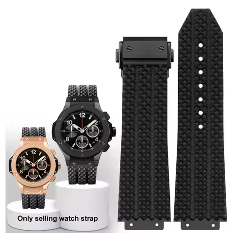 Watch Strap For HUBLOT BIG BANG Silicone Waterproof Men's Watch Band Wristband Accessories Rubber Wa