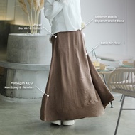 PRINCESS KOREAN SKIRT IRONLESS by JELITA WARDROBE ✨ skirt kembang tanpa gosok korean style / skirt plain flowy berpoket
