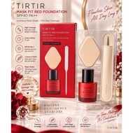 TIRTAR Mask Fit Red Foundation 30ml Shade 21N IVORY - Complete Set of Spatula & Sponge (KoreanOrigin