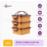 Twin Tulipware SET 3 RANTANG Bisa Untuk Mengukus Wadah Makanan Serbaguna Lunch Box Jumbo Lunch Box S