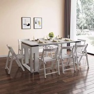 伸縮餐桌連櫈組合 實木設計 包送貨Free Delivery! 極慳位伸縮餐桌 Retractable Dinning Table