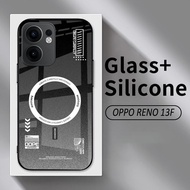 HP New Oppo Reno 13F Glass Softcase 2025 - Casing New Oppo Reno 13Fhp - K126