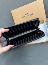 COACH 蔻馳 銀包 長銀包 長夾 拉鏈錢包 男女士銀包 正品 全新 奧萊款 連盒證