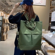 Convertible Tote Backpack with Shoe Compartment, 28L Large Foldable Backpack for Travel Lightweight,