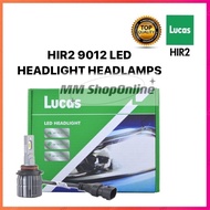 LUCAS LED HEADLIGHT LAMP HIR2 9012 BULB MENTOL KERETA PAIR