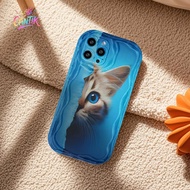 [realme laris case 田cool exquisite Cat blue Case For Realme C21 C21Y C25Y C31 C33 C35 C53 C55 C67 C6