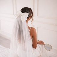 Camille bow veil veil pengantin