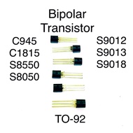 Ready Stock 10PC Bipolar Transistor S8550 S8050 S9012 S9013 S9018 C1815 C945 (TO-92)