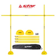 Star Sports New Dome Cone Hurdle Set Assembly Type Bar Limbo Soccer Training Practice
