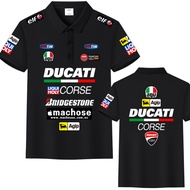 2025 DUCATI Ducati Corsica Motorcycle Suit Polo Shirt Mens Cycling Suit Short Sleeve