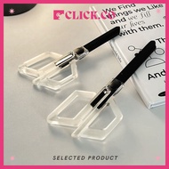 INS-styled transparent black blade scissors, office,house,student,journaling,stationery,cut,crafting
