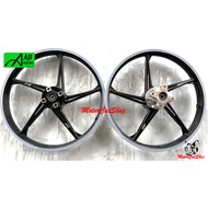 Sport Rim G500 AJI RACING Custom (BLACK) Y125 / Y15ZR Rear Disc Pakai EGO