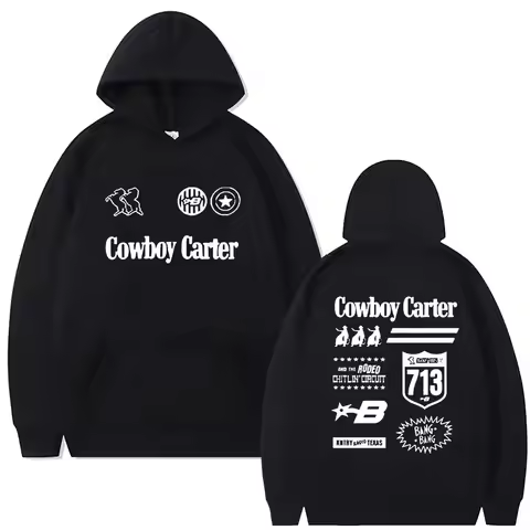 Beyonce Cowboy Carter Tour 2025 Hoodies Fan Gift Men Women Fashion Oversized Hooded Tracksuit Male V