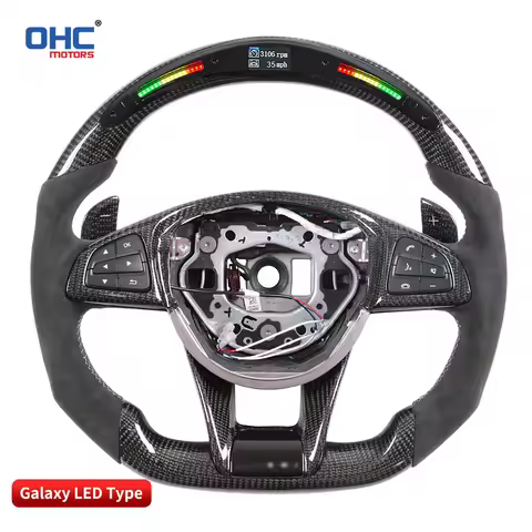 Galaxy Pro LED Customized Steering Wheel for Mercedes Benz MB A45 C43 C63 E63 GT S63 GLE63 GLC63 G63