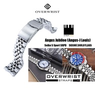 สายนาฬิกา Strapcode Angus Jubilee (angus-j louis) for Seiko SKX007009 and New Seiko5 sport 2019 (SRPD5153555759616365)