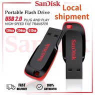 Original SANDISK Pendrive Blade CZ50 128GB / 64GB / 32GB /16GB USB Flash Drive Pendrive/ Thumbdrive 