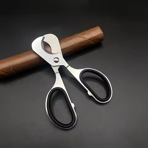 Stainless Steel Cuban Cigar Cutter Cigar Scissors Knife Head Guillotine Portable Knife Cutter Cigar 