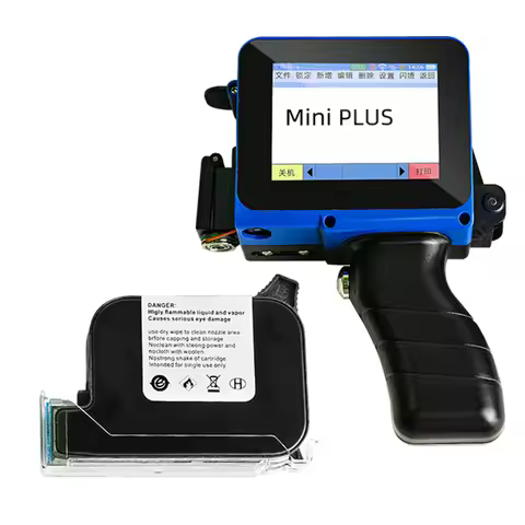 Mini Date Printer Inkjet Portable Coding Machine Bottle Box Plastic Bags Logo Text QR Code Serial Nu