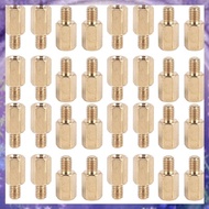 [P K A M] 50 Pcs PC PCB Motherboard Brass Standoff Hexagonal Spacer M3 7+4mm