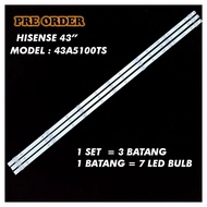 43A5100TS / 43A6000F HISENSE 43" LED TV BACKLIGHT(LAMPU TV) HISENSE 43" INCH LED TV 43A5100 / 43A600