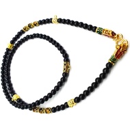 黑瑪瑙佛珠鏈 可掛6尊 長度 70cm左右 泰國佛牌項鏈