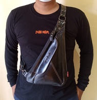 Tas Waistbag Dada Model Pistol Full Kulit Sapi