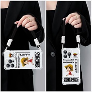 Girls Fullcover Lanyard Fancy Luffy Casing iphone 17 Pro Max 16 Pro Max 15 Plus 11 Pro 131412Xr 15 P