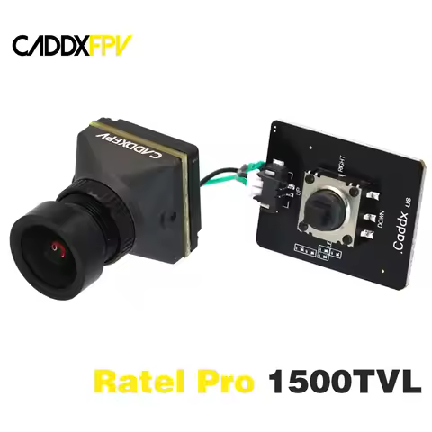 CADDX Ratel Pro 1500TVL Super WDR 4.5V-27V 4:3/16:9 NTSC/PAL CMOS FPV Starlight Night Vision Blackli