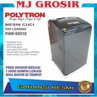 Mesin Cuci 1 Tabung Polytron Paw 90518 / Paw 9029 Y Top Loading 9 Kg