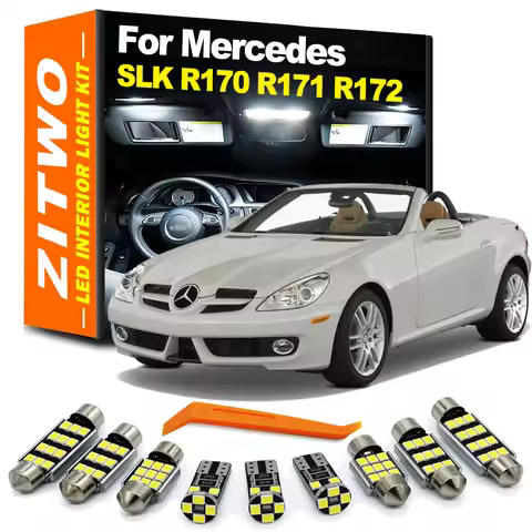 ZITWO Car Accessories LED Interior Light Kit For Mercedes Benz MB SLK-Class R170 R171 R172 SLK200 SL