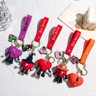 Bad Bunny Keychain Bad Bunny Soft Rubber Pendant Cute Exquisite Unique Small Pendant