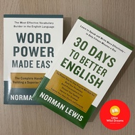 30 Days to Better English + Word Power Made Easy By Norman Lewis (2 Books Bundle)